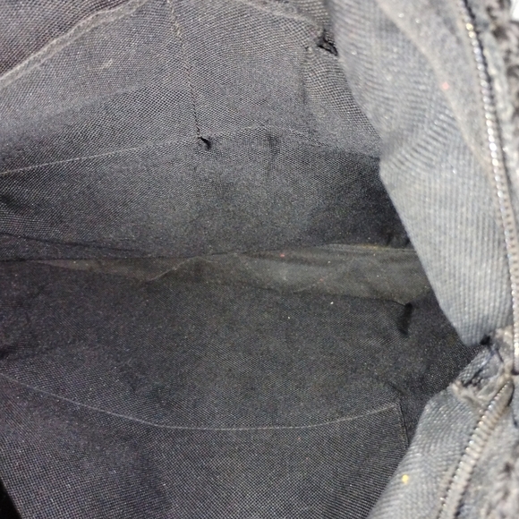 VINTAGE HAND CROCHETED POP TOP TOTE - Picture 3 of 11